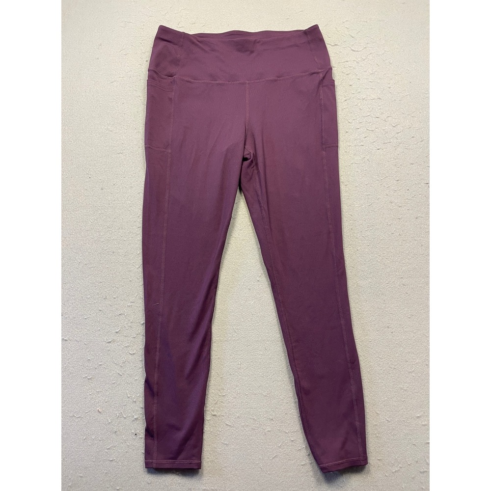 Skechers Go Walk Leggings Performance Fabric Plum Purple Medium Womens